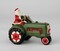 Ceramic Santa On Green Tractor Ornament, Gift for Him or Dad, Kitchen Décor, Christmas Décor, Gift for Farmer, Farmhouse Decor